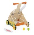 Drevené chodítko Zajac Wooden Rabbit Multi-Activity Cart Janod multifunkčné od 12 mes