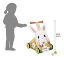 Drevené chodítko Zajac Wooden Rabbit Multi-Activity Cart Janod multifunkčné od 12 mes