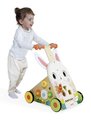 Drevené chodítko Zajac Wooden Rabbit Multi-Activity Cart Janod multifunkčné od 12 mes