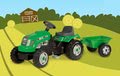 Traktor na šliapanie RX Bull Smoby s prívesom zelený