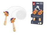 Švihadlo Pes Dog Skipping Rope Applepop Janod s drevenými rúčkami
