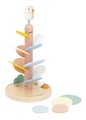 Drevená guľôčková dráha Vtáčik Bird Descender Sweet Cocoon Janod 2 drevené guľôčky 36 cm