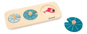 Edukačný box na stimuláciu zmyslového vnímania Janod 4 hračky od 12 mes J04063