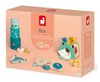 Edukačný box na stimuláciu zmyslového vnímania Janod 4 hračky od 12 mes J04063