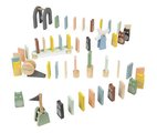 Drevené domino Dominoes Sweet Cocoon Janod padajúce 100 dielov J04404