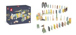 Drevené domino Dominoes Sweet Cocoon Janod padajúce 100 dielov J04404