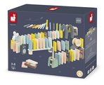 Drevené domino Dominoes Sweet Cocoon Janod padajúce 100 dielov J04404