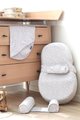 Hniezdo na spanie pre bábätká Cocoonababy® Pod Support Nest Red Castle Moon & Stars s napínacou plachtou šedé so vzorom od 0-3 mes