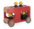 Drevené požiarnicke auto Fire Engine Bolid Janod 4 figúrky hasičov od 24 mes J04632