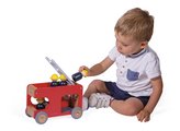 Drevené požiarnicke auto Fire Engine Bolid Janod 4 figúrky hasičov od 24 mes J04632