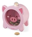 Drevená pokladnička Prasiatko Piggy Moneybox Janod ružová J04653