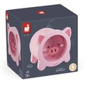 Drevená pokladnička Prasiatko Piggy Moneybox Janod ružová J04653