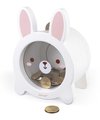 Drevená pokladnička Zajačik Rabbit Moneybox Janod biela J04654