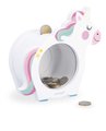 Drevená pokladnička Jednorožec Unicorn Moneybox Janod biela J04655