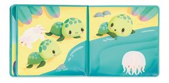 Knižka do vody Korytnačky The Magical Life of Sea Turtles Janod mäkké leporelo od 10 mes J04721