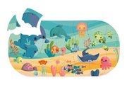 Puzzle do vody Morské zvieratká My Ocean Bath Puzzle Janod plastové 28 dielov
