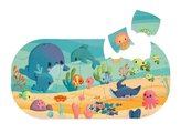 Puzzle do vody Morské zvieratká My Ocean Bath Puzzle Janod plastové 28 dielov