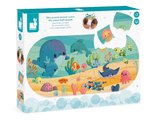 Puzzle do vody Morské zvieratká My Ocean Bath Puzzle Janod plastové 28 dielov