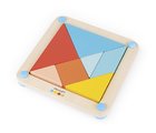 Drevené origami Montessori Tangram Essentiel Janod s predlohami 25 kariet od 24 mes