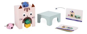 Vzdelávacia hra orientácia v priestore Mačka a Myš Cat and Mouse Finding Your Bearings in Space Janod 3 úrovne obtiažnosti
