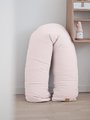 Dojčiaci vankúš Big Flopsy™ Beaba Fleur de Coton® Chalk Pink 170 cm prešívaný ružový