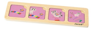 Vzdelávacia hra časová následnosť Záhrada The Garden Sequences Cards Janod 40 kariet