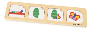 Vzdelávacia hra časová následnosť Záhrada The Garden Sequences Cards Janod 40 kariet