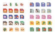 Vzdelávacia hra časová následnosť Záhrada The Garden Sequences Cards Janod 40 kariet