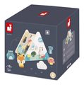 Drevený domček na vkladanie tvarov Shape Sorter Pure Janod 6 dielov od 18 mes J05150