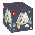 Drevený domček na vkladanie tvarov Shape Sorter Pure Janod 6 dielov od 18 mes J05150