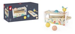 Drevená zatĺkačka Tap Tap Xylophone Pure Janod kladivko a 3 guličky od 12 mes J05155