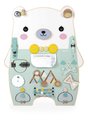 Drevená motorická doska s aktivitami Medveď Bear Activity Board Pure Janod 20 aktivít od 18 mes J05162
