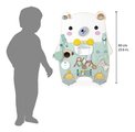 Drevená motorická doska s aktivitami Medveď Bear Activity Board Pure Janod 20 aktivít od 18 mes J05162