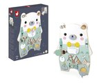 Drevená motorická doska s aktivitami Medveď Bear Activity Board Pure Janod 20 aktivít od 18 mes J05162