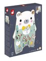 Drevená motorická doska s aktivitami Medveď Bear Activity Board Pure Janod 20 aktivít od 18 mes J05162