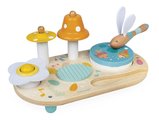 Drevený hudobný stolík Musical Table Pure Janod 5 hudobných nástrojov od 12 mes J05164