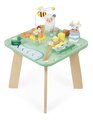 Drevený didaktický stolík Lúka s aktivitami Meadow Activity Table Janod 7 aktivít od 12 mes J05327