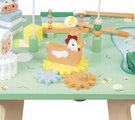 Drevený didaktický stolík Lúka s aktivitami Meadow Activity Table Janod 7 aktivít od 12 mes J05327