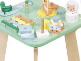 Drevený didaktický stolík Lúka s aktivitami Meadow Activity Table Janod 7 aktivít od 12 mes J05327