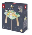 Drevený didaktický stolík Lúka s aktivitami Meadow Activity Table Janod 7 aktivít od 12 mes J05327