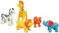 Zvieratká z džungle Safari Kiddieland 5 druhov s pohyblivými časťami a klik zvukom od 12 mes