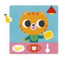Magnetická hra Denné aktivity Mačka The Daily Routines Cat Janod s predlohami 30 magnetiek od 24 mes