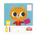 Magnetická hra Denné aktivity Mačka The Daily Routines Cat Janod s predlohami 30 dielov od 24 mes J05446