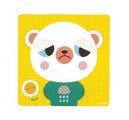 Magnetická hra Emócie a pocity Medveď The Emotions Bear Janod s predlohami 30 dielov od 24 mes J05447