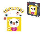 Magnetická hra Emócie a pocity Medveď The Emotions Bear Janod s predlohami 30 dielov od 24 mes J05447