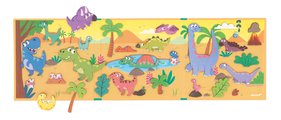 Magnetická kniha Dinosaury Dinosaurs Magnetistories Janod 30 magnetiek J05450