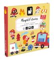 Magnetická kniha Požiarnici Firefighters Magnetistories Janod 30 magnetiek J05453