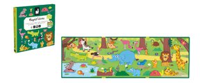 Magnetická kniha Africké zvieratká African Animals Magnetistories Janod 30 magnetiek J05456