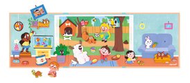 Magnetická kniha Domáci miláčikovia Pets Magnetistories Janod 30 magnetiek J05457