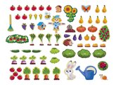 Magnetická hra Moja záhrada My Magnetic Garden Janod vzdelávací plagát v 6 jazykoch 70 magnetiek J05463
